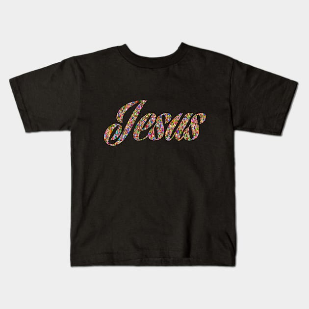 JESUS His name the Word the Son bible quote Jesus God - worship witness - Christian design Kids T-Shirt by Mummy_Designs